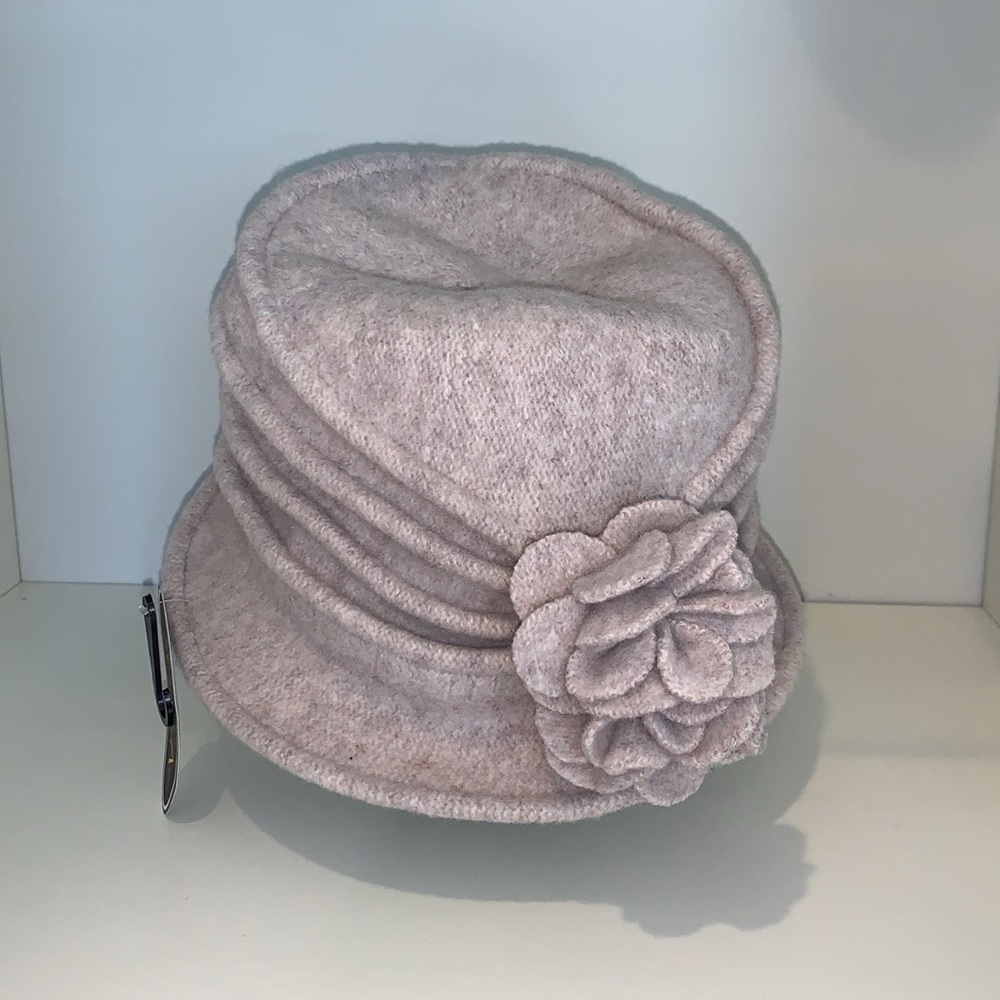 Scala Boiled Wool‎ Cloche with Rosettes NWT - image 7